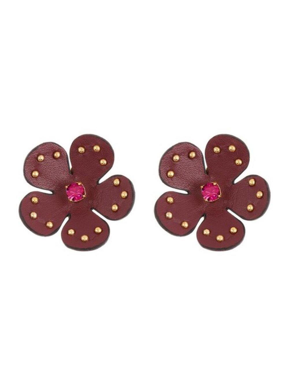 Kate Spade Blooming Bling Studded Leather Earrings - Picture 4 of 6